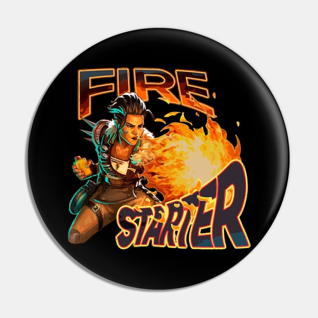 Mad Maggie - Fire Starter Pin by Paul Draw