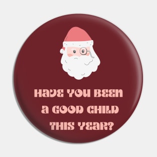 Detective Santa asking have you been a good child Pin