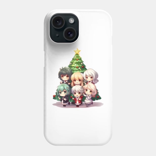 Christmas With Your Favorite Anime Phone Case by ragil_studio