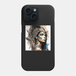 Fierce Egyptian Warrior Illustration Phone Case