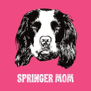 Springer Mom Springer Spaniel Design T-Shirt