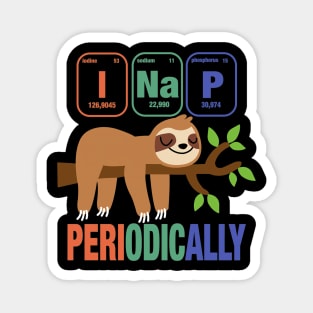 Science Sloth I Nap Periodic Sloths Lover Magnet