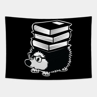 reading hedgehog nerd Tapestry