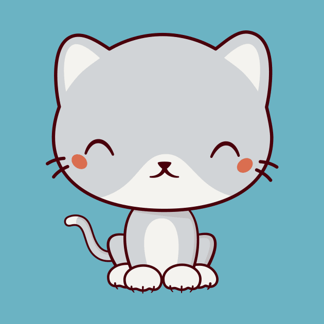 Kawaii Cute Cat Kitten by happinessinatee