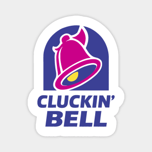 Cluckin' Bell Parody Logo – GTA x Taco Bell Mashup Magnet