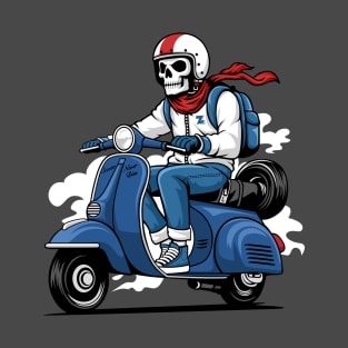 Scooter never dies blue T-Shirt