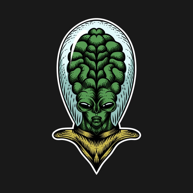 Alien big head by Ken Adams Store