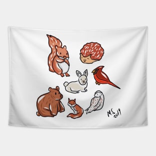 Winter Animals Sticker Pack Tapestry