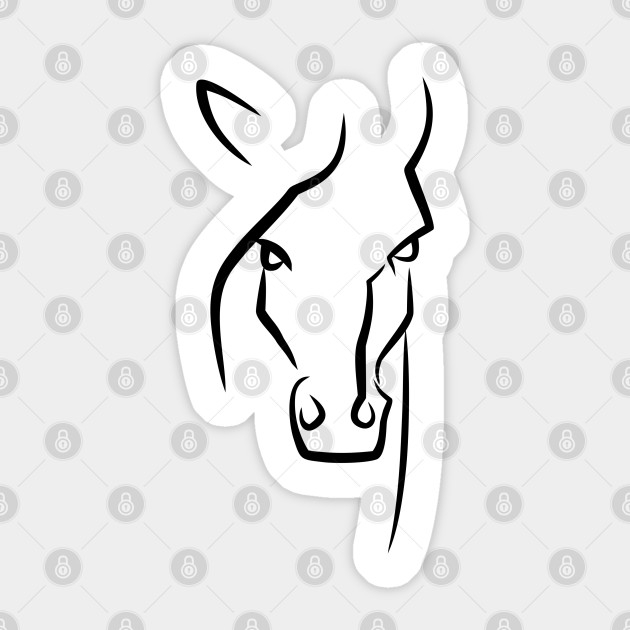 Abstract Horse Art Horse Sticker Teepublic