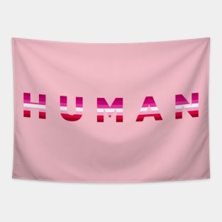 Human Humankind Pride Flag Lesbian Tapestry