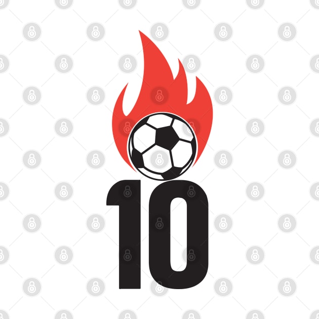 Soccer Number 10 by justSVGs