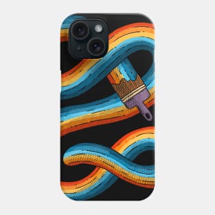 Paint Brush Squiggle Phone Case