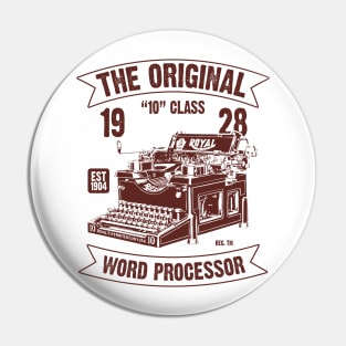 The Original Word Processor Pin