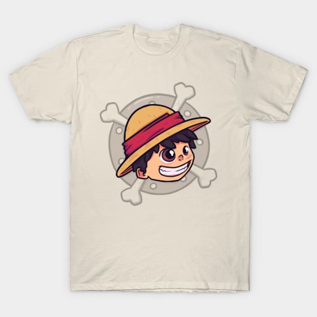 Monkey D. Luffy T-shirt Straw hat One Piece, T-shirt, hat, piracy