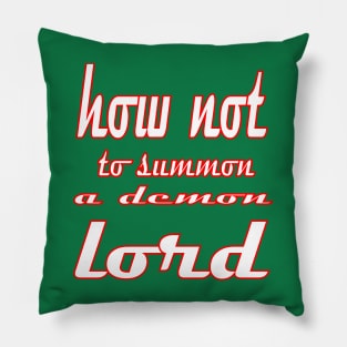 how not to summon a demon lord Pillow