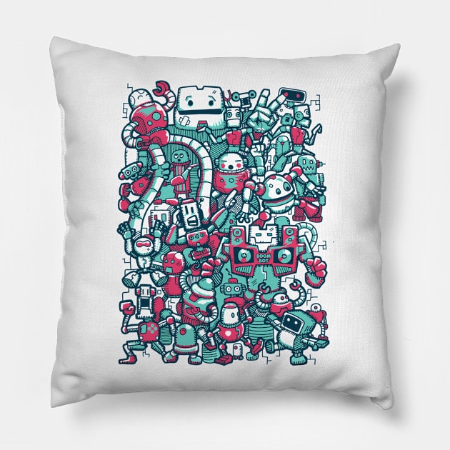 Robo Party Pillow by wuhuli