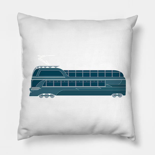 Tram (2) Pillow by Kat C.