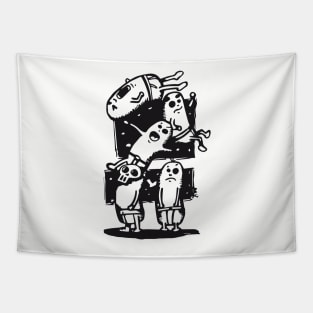 black and white Tapestry