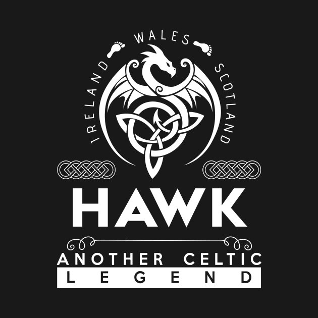 Hawk Name T Shirt - Another Celtic Legend Hawk Dragon Gift Item by harpermargy8920