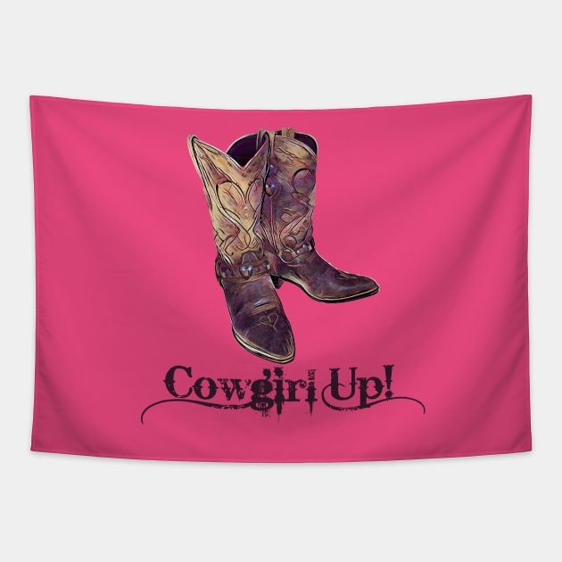 Cowgirl Up! Tapestry by MonarchGraphics