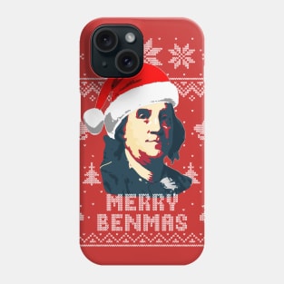 Benjamin Franklin Merry Benmas Phone Case