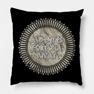 Audentes Fortuna Iuvat (Fortune Favors The Bold) Pillow