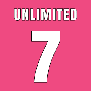 UNLIMITED NUMBER 7 FRONT-BACK-PRINT T-Shirt