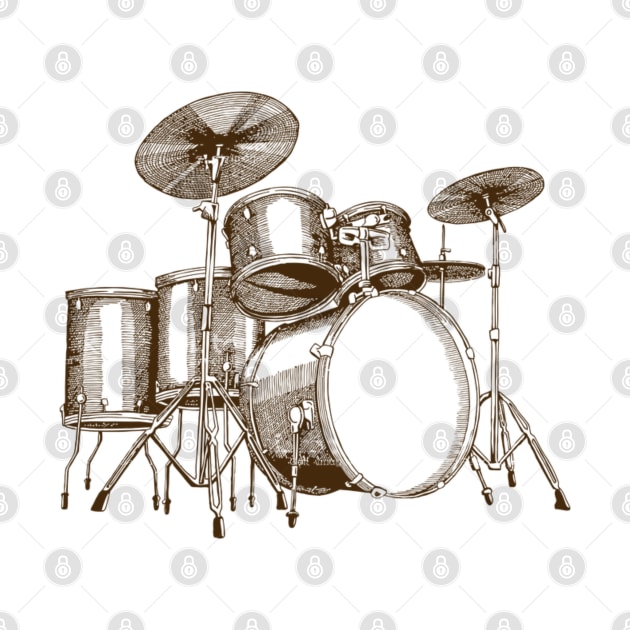 Drum kit Drawn by Sloat