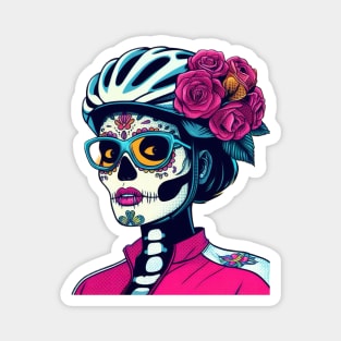 Catrina cycling flowers Magnet