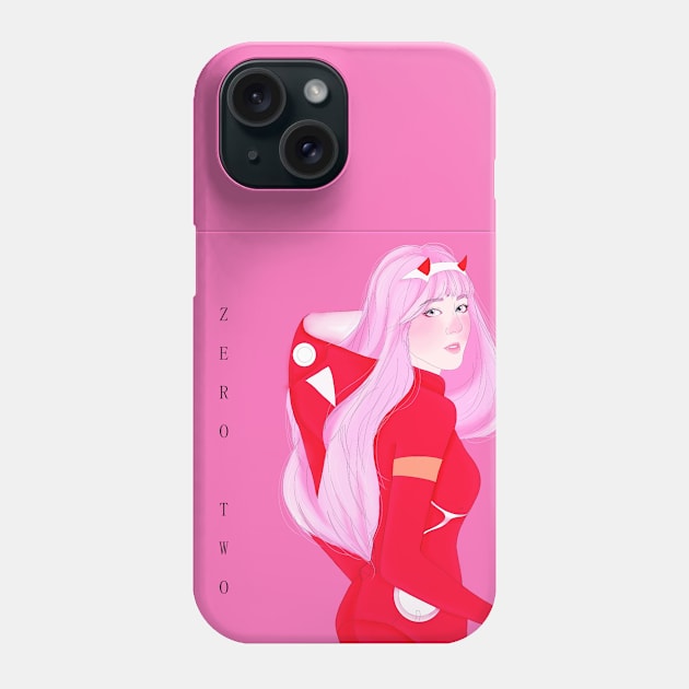 ZERO TWO darling in the franxx Phone Case by momo.store