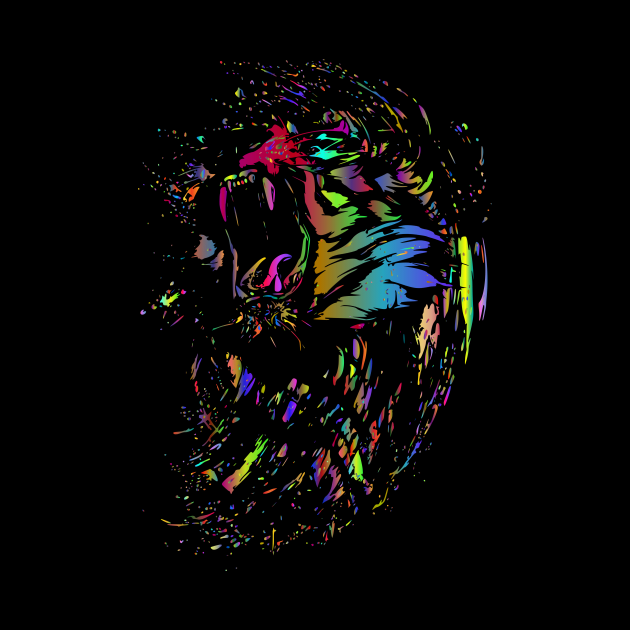 Rainbow lion by PassKoms