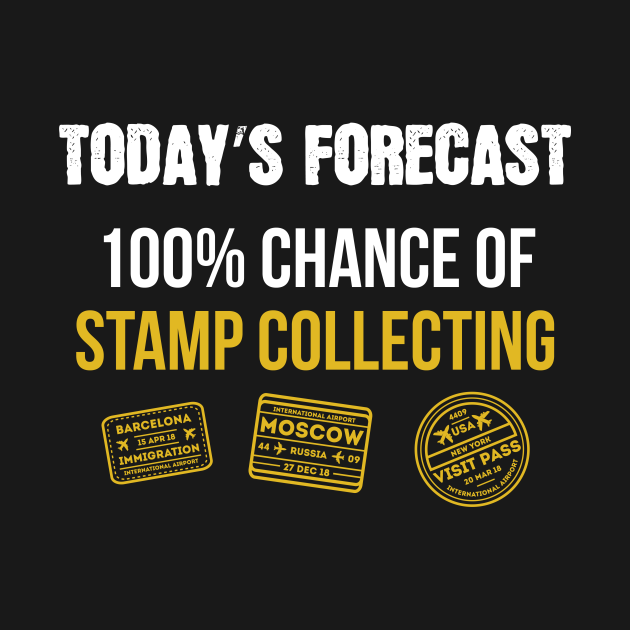 Todays Forecast Stamp - Stamp - T-Shirt