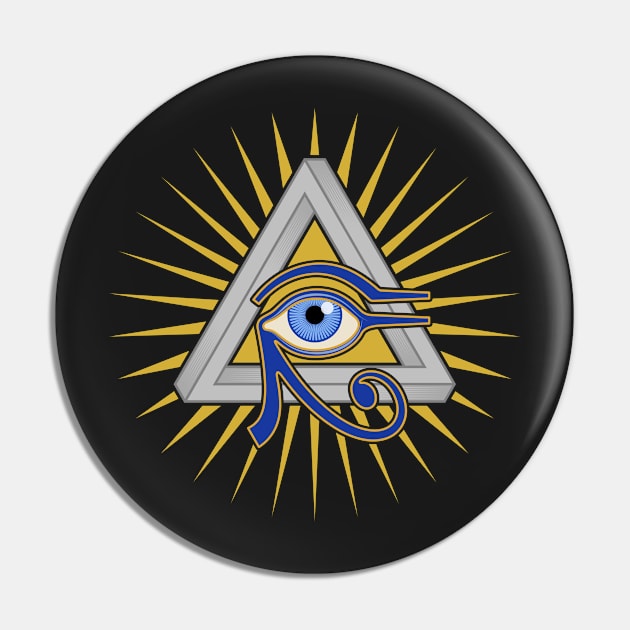 Eye and Triangle Pin by Ricardo77