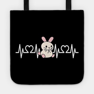 Heartbeat Rabbit I Hare I Cute Rabbit I Kids Rabbit Tote