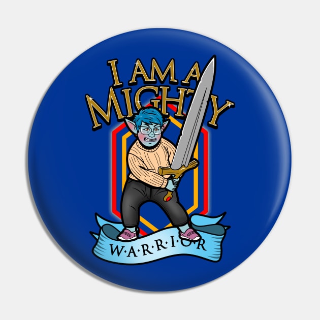 Mighty Warrior Mom Gift For Best Moms Mothers Pin by BoggsNicolas