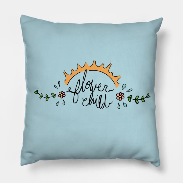 Flower Child Pillow by EMthatwonders