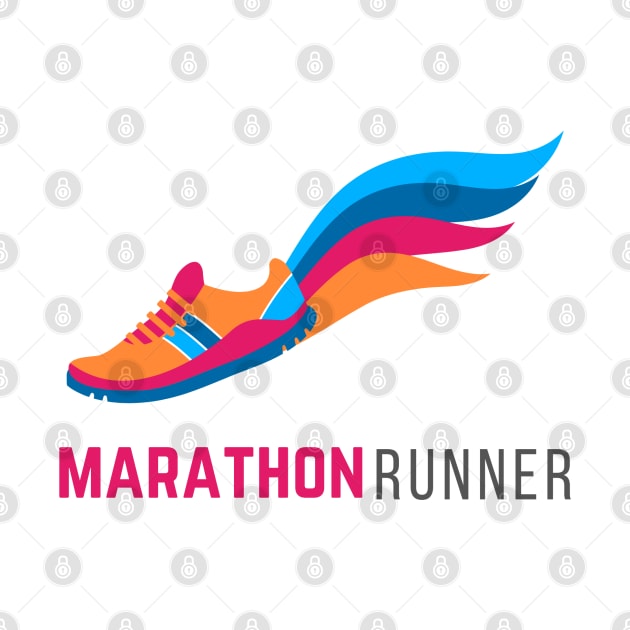 Marathon Runner - Chicago Marathon Collection by ThreadsVerse