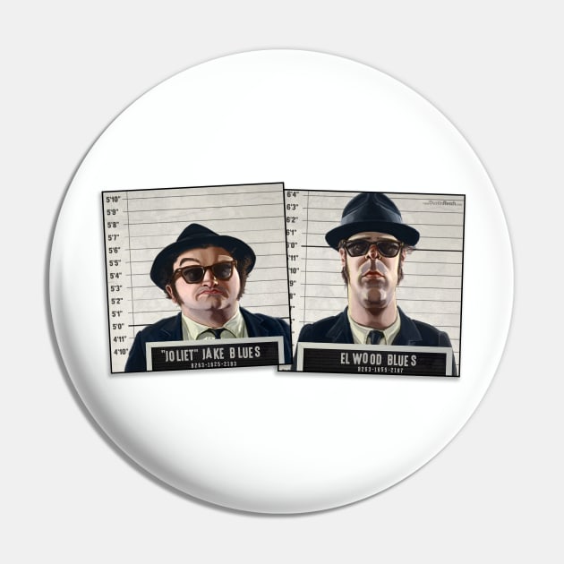 Blues Brothers Mugshots Pin by Dustin Resch