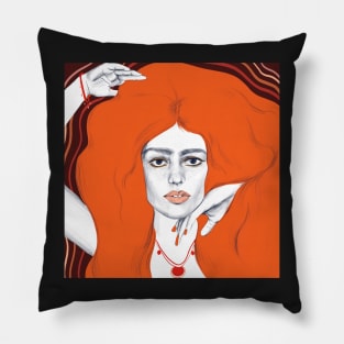 70s hair Pillow