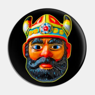 Viking King Mask Pin