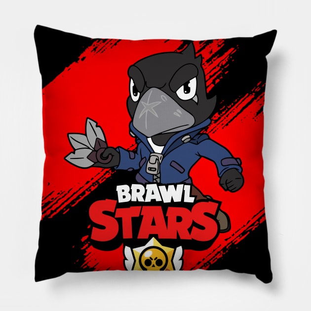 Brawl Stars Crow Pillow by Hmus