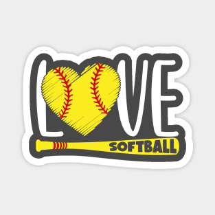Softball Love Magnet