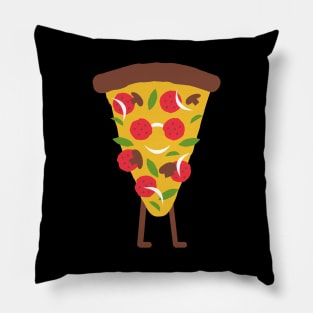 Walking Pizza Cartoon Pillow