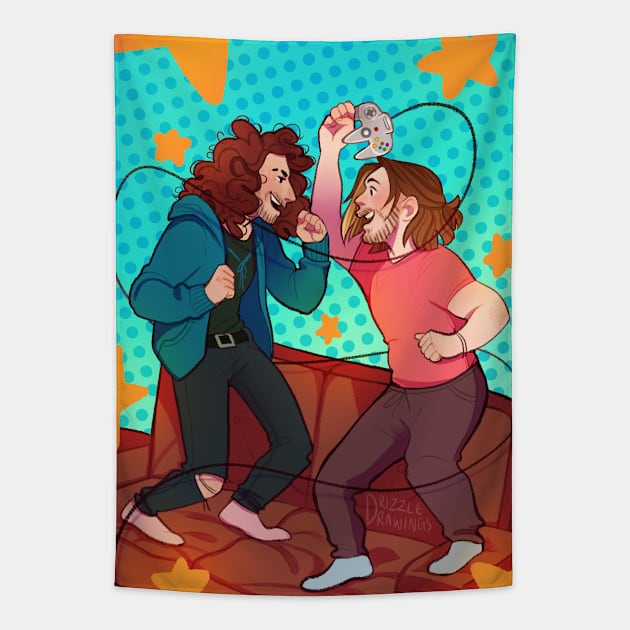 Game Grumps Dude Tapestry by drizzledrawings