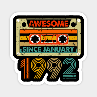 Awesome Since January 1992 32 Years Old 32th Magnet