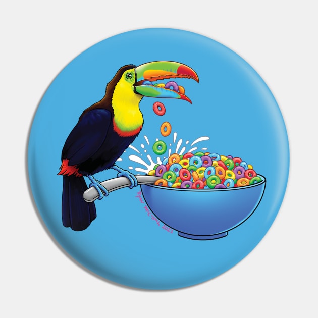 Early Bird Breakfast Pin by CritterArt