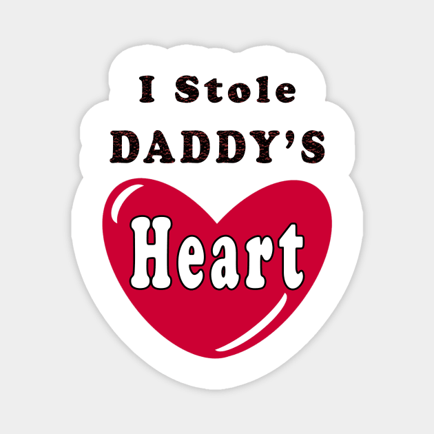 Daddy, Daughter Matching, Shirt, Father's day, Father, Dad, men's, Set Kids, Funny Gift Magnet by YassShop