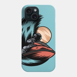 Astronaut Riding a Jet Ski Phone Case