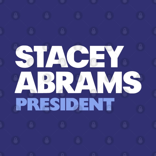 Stacey Abrams For 2024 President Purple Campaign Logo Sticker by BlueWaveTshirts