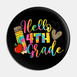 Hello 4th Grade Back To School Fourth Grade Teacher Pin